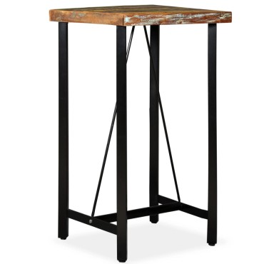 vidaXL Τραπέζι Μπαρ 60x60x107cm από Μασίφ Ανακυκλωμένο Ξύλο 1 τεμ.