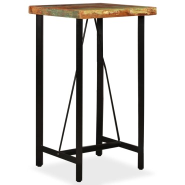 vidaXL Τραπέζι Μπαρ 60x60x107cm από Μασίφ Ανακυκλωμένο Ξύλο 1 τεμ.