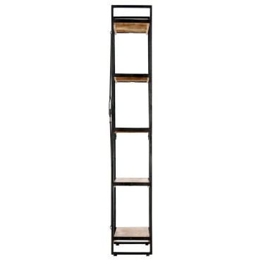vidaXL Βιβλιοθήκη με 5 Επίπεδα 60x30x180cm Μασίφ Ξύλο Μάνγκο 1 τεμ.