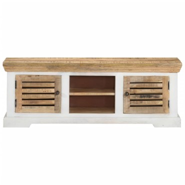 vidaXL Έπιπλο Τηλεόρασης 110x30x40cm από Μασίφ Ξύλο Μάνγκο 1 τεμ.