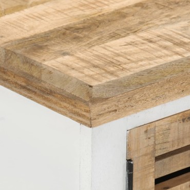 vidaXL Έπιπλο Τηλεόρασης 110x30x40cm από Μασίφ Ξύλο Μάνγκο 1 τεμ.