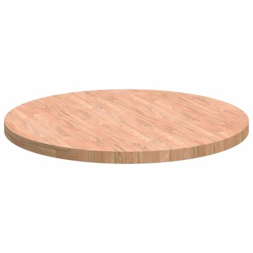 vidaXL Καπάκι τραπεζιού 90x4cm Γύρος Στερεό Ξύλο Δρυός