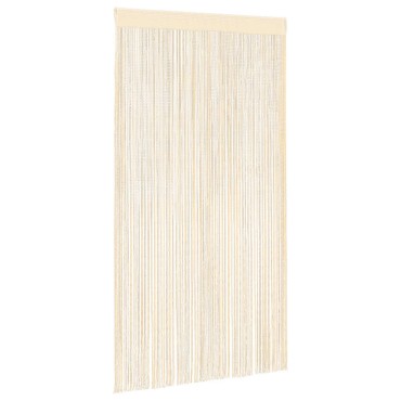 vidaXL Κουρτίνες με Κρόσσια 2 τεμ. Κρεμ 100x250cm