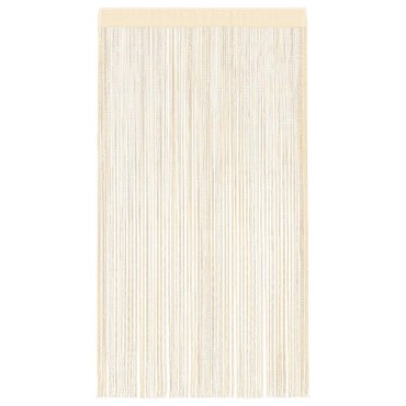 vidaXL Κουρτίνες με Κρόσσια 2 τεμ. Κρεμ 100x250cm