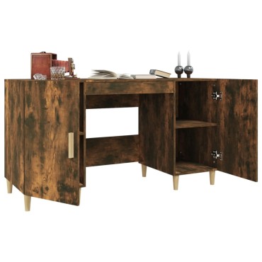 vidaXL Γραφείο Καπνιστή Δρυς 140x50x75cm από Επεξεργασμένο Ξύλο 1 τεμ.