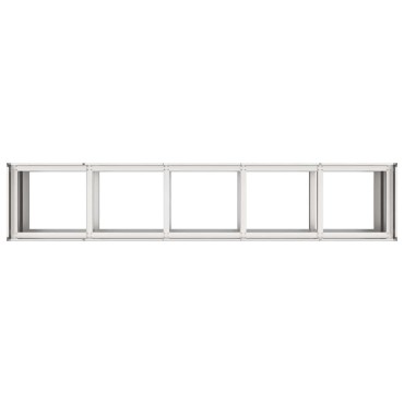 vidaXL Ζαρντινιέρα 200x40x80 εκ. από Ανοξείδωτο Ατσάλι