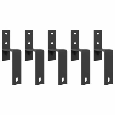 vidaXL Μηχανισμός Συρόμενης Μεσόπορτας Μαύρος 213,5 εκ. Ατσάλινος