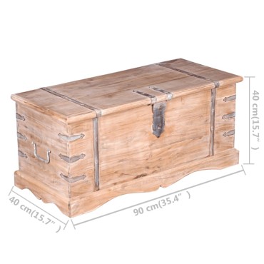 vidaXL Μπαούλο Αποθήκευσης από Ξύλο Ακακίας 90x40x40cm 1 τεμ.
