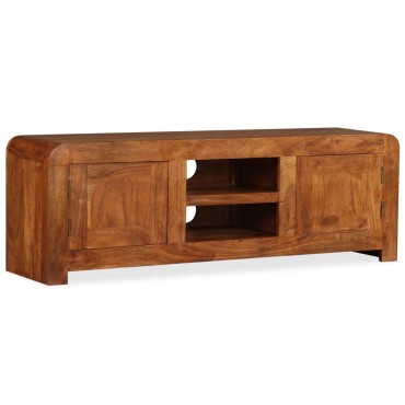 vidaXL Έπιπλο Τηλεόρασης 120x30x40cm Μασίφ Ξύλο με Μελί Φινίρισμα