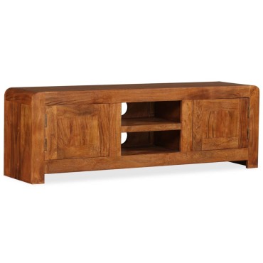 vidaXL Έπιπλο Τηλεόρασης 120x30x40cm Μασίφ Ξύλο με Μελί Φινίρισμα