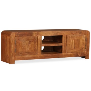 vidaXL Έπιπλο Τηλεόρασης 120x30x40cm Μασίφ Ξύλο με Μελί Φινίρισμα