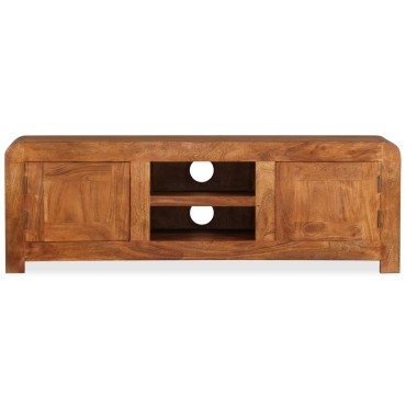 vidaXL Έπιπλο Τηλεόρασης 120x30x40cm Μασίφ Ξύλο με Μελί Φινίρισμα