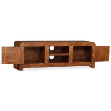 vidaXL Έπιπλο Τηλεόρασης 120x30x40cm Μασίφ Ξύλο με Μελί Φινίρισμα