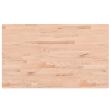 vidaXL Πάγκος Εργασίας Ορθογώνιος 100x60x81,5 εκ. από Μασίφ Ξύλο Οξιάς