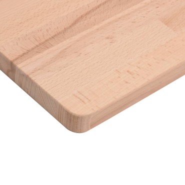 vidaXL Πάγκος Εργασίας Ορθογώνιος 100x60x81,5 εκ. από Μασίφ Ξύλο Οξιάς