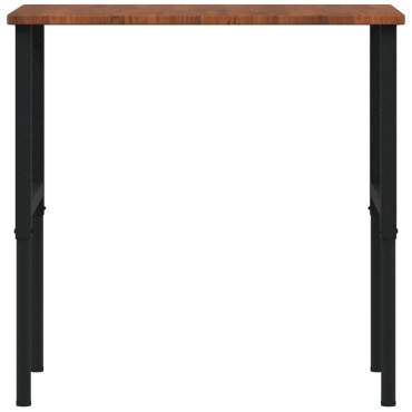 vidaXL Πάγκος Εργασίας Ορθογώνιος 100x60x(71,5-98) εκ Μασίφ Ξύλο Δρυός