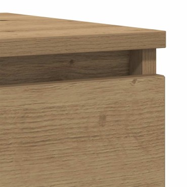 vidaXL Sideboard Artisan Oak 100x35x76cm Κατασκευασμένο ξύλο 1 τεμ.