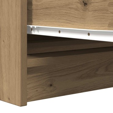 vidaXL Sideboard Artisan Oak 100x35x76cm Κατασκευασμένο ξύλο 1 τεμ.