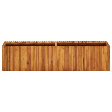 vidaXL Ζαρντινιέρα Υπερυψωμένη 200 x 30 x 50 εκ. Μασίφ Ξύλο Ακακίας