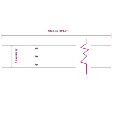 vidaXL Μπορντούρες Γκαζόν 10τεμ Ανθρακί 25x103εκ Ατσάλι Σκληρυθέν Αέρα