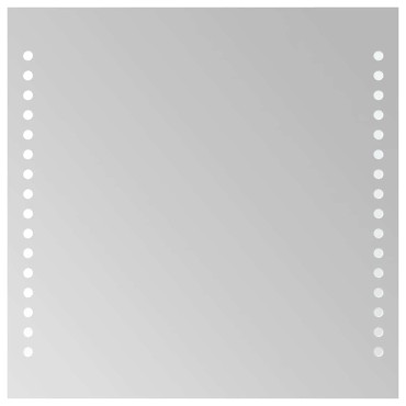 vidaXL Καθρέφτης Μπάνιου με LED 30x30 εκ.