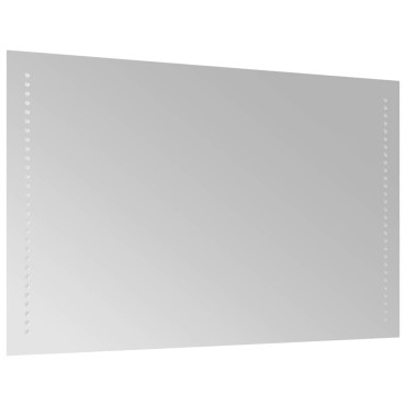 vidaXL Καθρέφτης Μπάνιου με LED 80x50 εκ.
