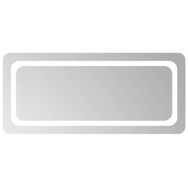 vidaXL Καθρέφτης Μπάνιου με LED 90x40 εκ.