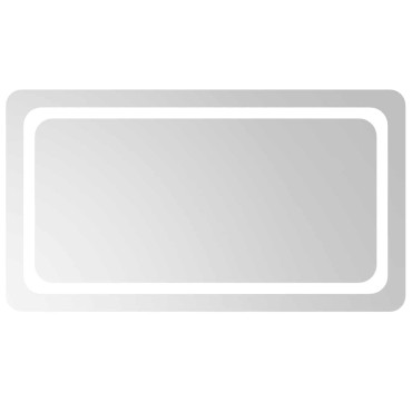 vidaXL Καθρέφτης Μπάνιου με LED 90x50 εκ.