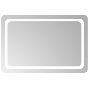 vidaXL Καθρέφτης Μπάνιου με LED 90x60 εκ.