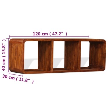 vidaXL Έπιπλο Τηλεόρασης 120x30x40cm Μασίφ Ξύλο με Μελί Φινίρισμα