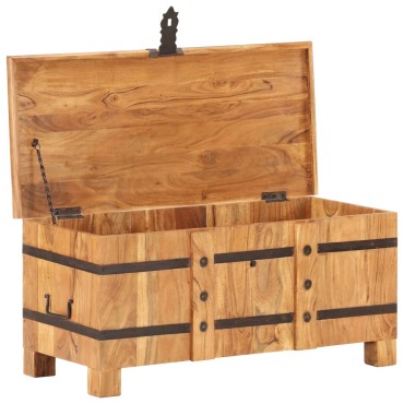 vidaXL Μπαούλο 90x40x40cm από Μασίφ Ξύλο Ακακίας 1 τεμ.