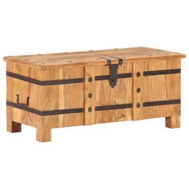 vidaXL Μπαούλο 90x40x40cm από Μασίφ Ξύλο Ακακίας 1 τεμ.
