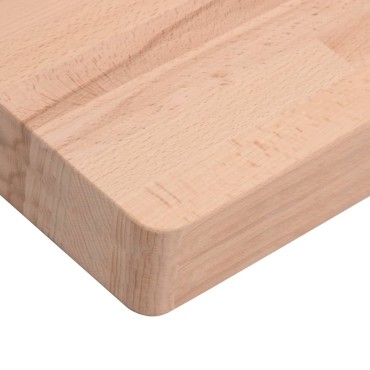 vidaXL Επιφάνεια Τραπεζιού Τετράγωνη 50x50x4cm Μασίφ Ξύλο Οξιάς 1 τεμ.