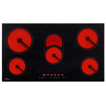 vidaXL Εστία Κεραμική με 5 Εστίες και Πλήκτρα Αφής 77 εκ. 8500 W