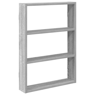 Ράφι τοίχου vidaXL Γκρι Sonoma 43x9x60cm Κατασκευασμένο ξύλο