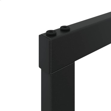 vidaXL Ράφι Καυσόξυλων Μαύρο 50x30x209 εκ. Ατσάλινο