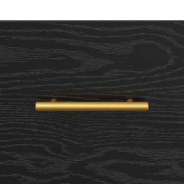 vidaXL Κομοδίνο Μαύρο 40x35x47,5cm Επεξεργασμένο Ξύλο 1 τεμ.