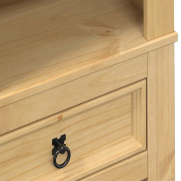 vidaXL Ραφιέρα Κρασιών Corona 56x35x134,5cm από Μασίφ Ξύλο Πεύκου 1 τεμ.
