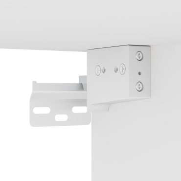 vidaXL Κρεμαστά ντουλάπια με φώτα LED για τηλεόραση 2 τεμ. Λευκά 40x30x60,5cm