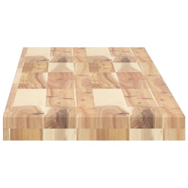 vidaXL Ράφια Κρεμαστά 3 τεμ. 140x30x4cm Ακατέργαστο Μασίφ Ξύλο Ακακίας