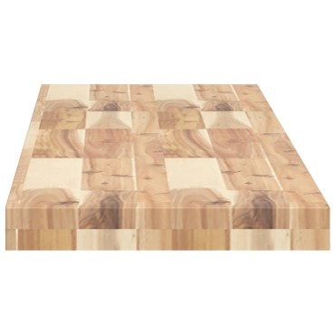 vidaXL Ράφια Κρεμαστά 2 τεμ. 160x30x4cm Ακατέργαστο Μασίφ Ξύλο Ακακίας