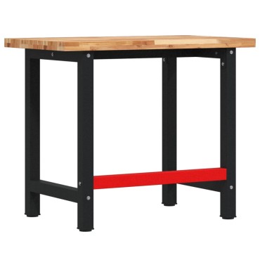 vidaXL Πάγκος Εργασίας Ορθογώνιος 100x60x83 εκ. από Μασίφ Ξύλο Ακακίας