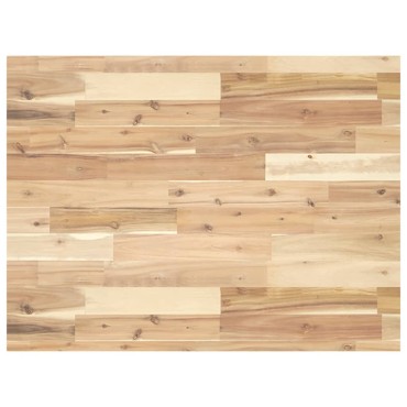 vidaXL Πάγκος Εργασίας Ορθογώνιος100x60x(73-99,5)εκ Μασίφ Ξύλο Ακακίας