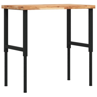 vidaXL Πάγκος Εργασίας Ορθογώνιος100x60x(73-99,5)εκ Μασίφ Ξύλο Ακακίας