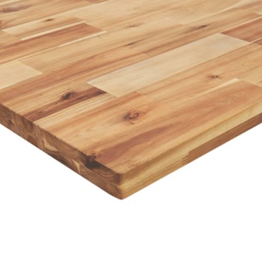 vidaXL Πάγκος Εργασίας Ορθογώνιος100x60x(73-99,5)εκ Μασίφ Ξύλο Ακακίας