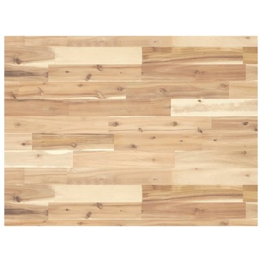 vidaXL Πάγκος Εργασίας Ορθογώνιος 80x60x(73-99,5)εκ Μασίφ Ξύλο Ακακίας