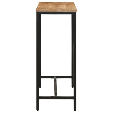 vidaXL Τραπέζι Κονσόλα 110x30x75cm Μασίφ Ακατ. Ξύλο Μάνγκο/Σίδηρο 1 τεμ.