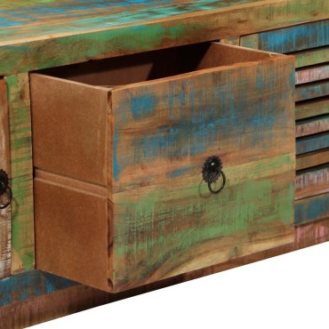 vidaXL Έπιπλο Τηλεόρασης 110x30x40cm από Μασίφ Ανακυκλωμένο Ξύλο