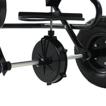 vidaXL Διανομέας Αλατιού Ελκόμενος 45 L 125x74x79 εκ. από PVC/Ατσάλι