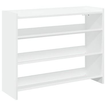 Ράφι παπουτσιών vidaXL Λευκό 80x25x62cm Κατασκευασμένο ξύλο